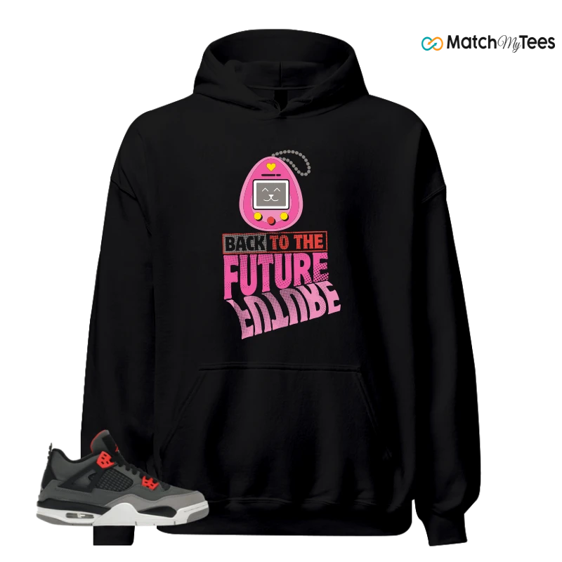NIKE JORDAN 4 RETRO INFRARED (GS) SNEAKER Matching Tees hoodie