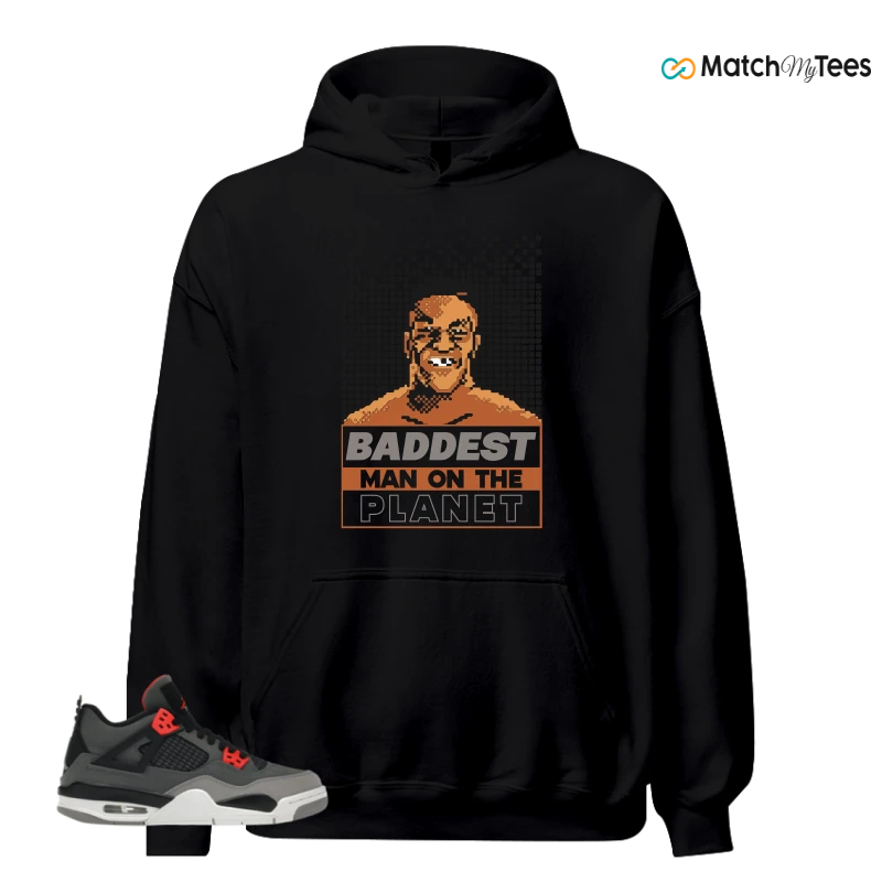 NIKE JORDAN 4 RETRO INFRARED (GS) SNEAKER Matching Tees hoodie