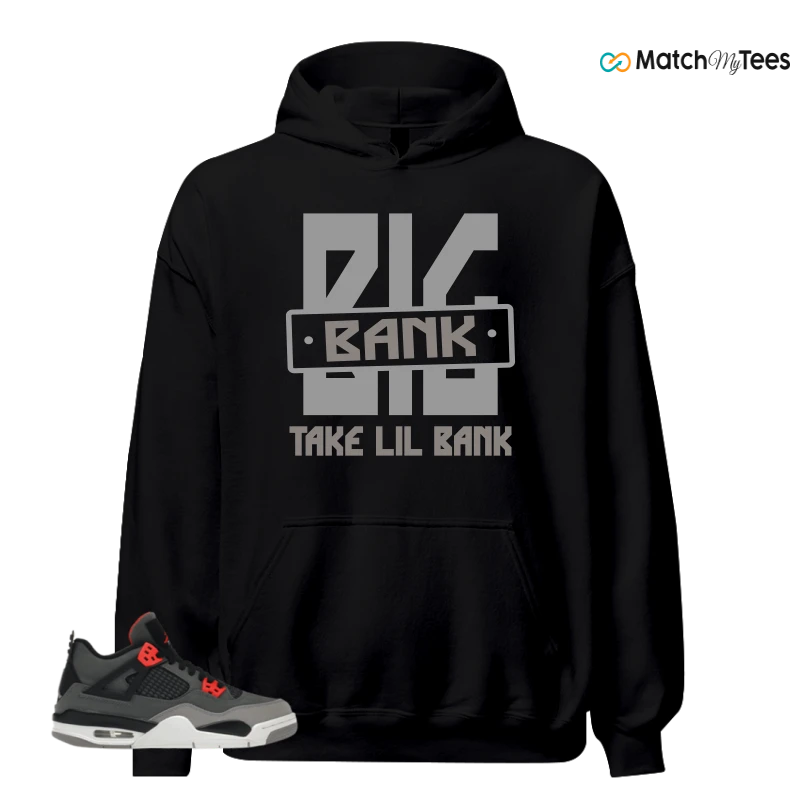 NIKE JORDAN 4 RETRO INFRARED (GS) SNEAKER Matching Tees hoodie
