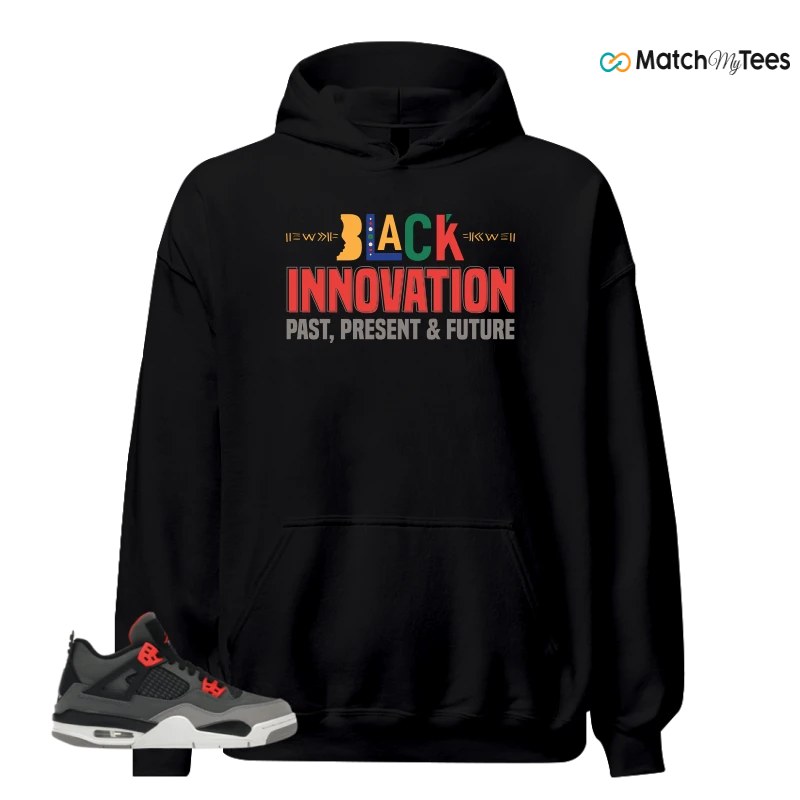 NIKE JORDAN 4 RETRO INFRARED (GS) SNEAKER Matching Tees hoodie