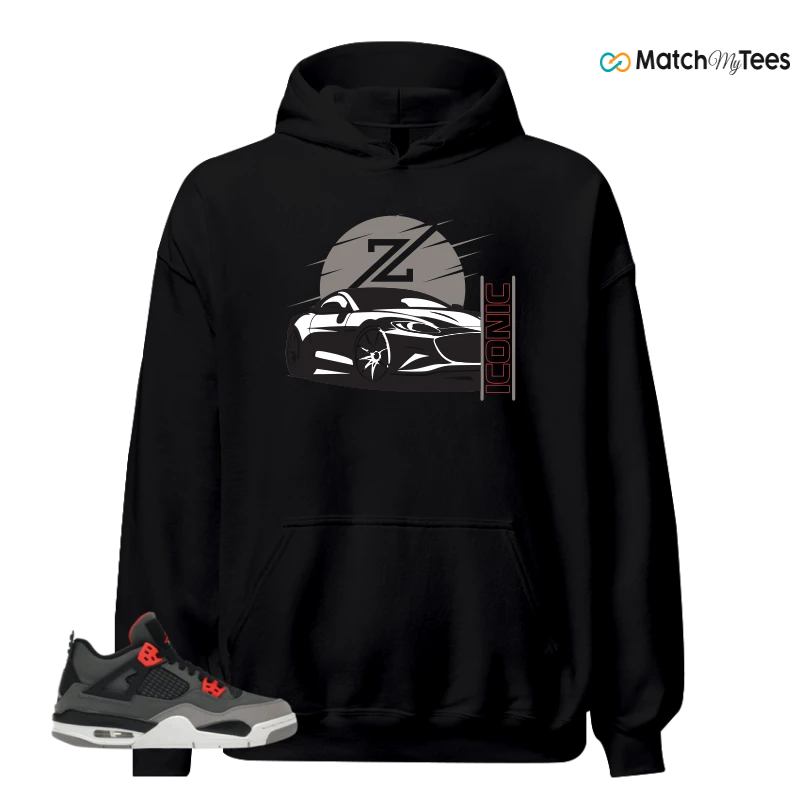 NIKE JORDAN 4 RETRO INFRARED (GS) SNEAKER Matching Tees hoodie