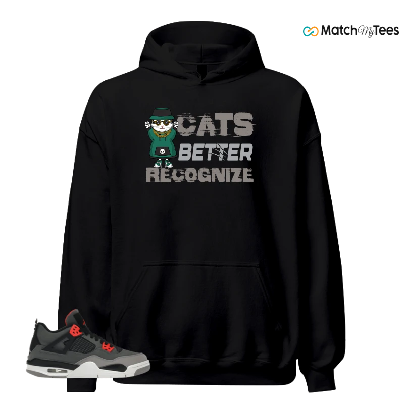 NIKE JORDAN 4 RETRO INFRARED (GS) SNEAKER Matching Tees hoodie