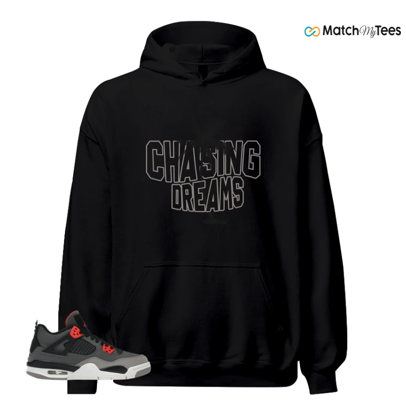 NIKE JORDAN 4 RETRO INFRARED (GS) SNEAKER Matching Tees hoodie