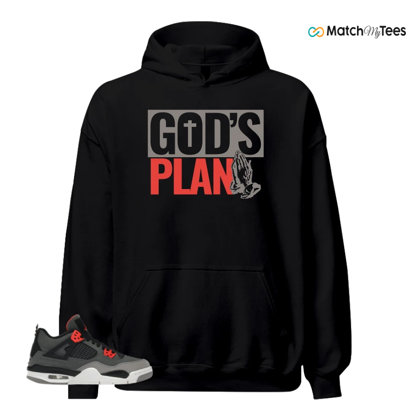 NIKE JORDAN 4 RETRO INFRARED (GS) SNEAKER Matching Tees hoodie