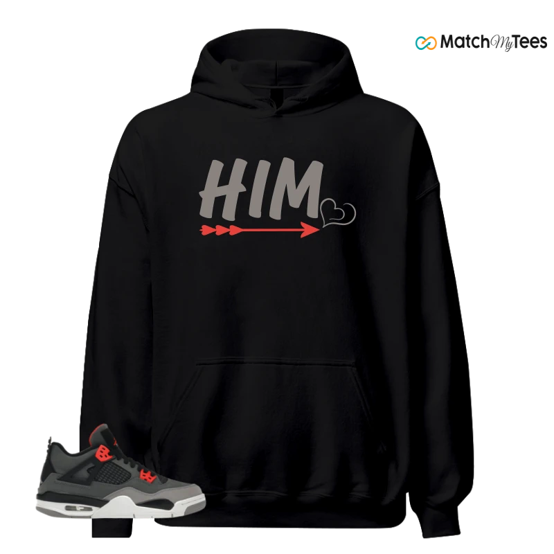 NIKE JORDAN 4 RETRO INFRARED (GS) SNEAKER Matching Tees hoodie