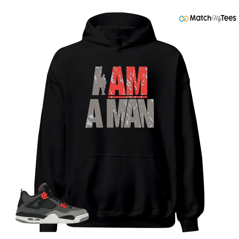 NIKE JORDAN 4 RETRO INFRARED (GS) SNEAKER Matching Tees hoodie