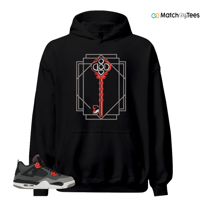 NIKE JORDAN 4 RETRO INFRARED (GS) SNEAKER Matching Tees hoodie