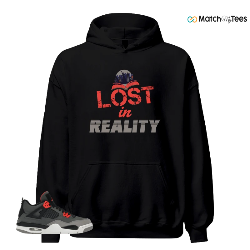 NIKE JORDAN 4 RETRO INFRARED (GS) SNEAKER Matching Tees hoodie