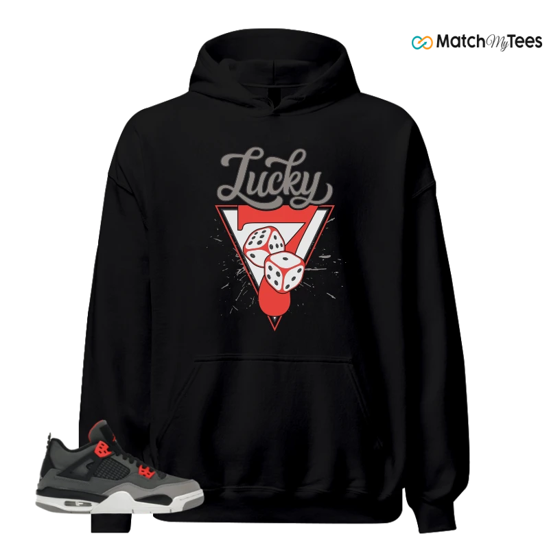 NIKE JORDAN 4 RETRO INFRARED (GS) SNEAKER Matching Tees hoodie