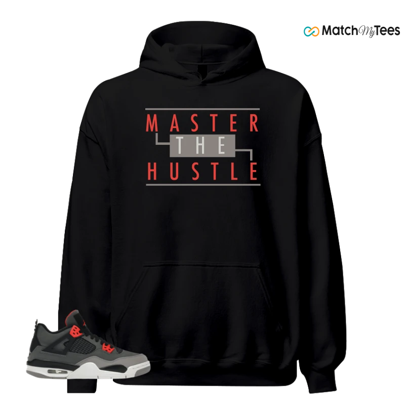 NIKE JORDAN 4 RETRO INFRARED (GS) SNEAKER Matching Tees hoodie