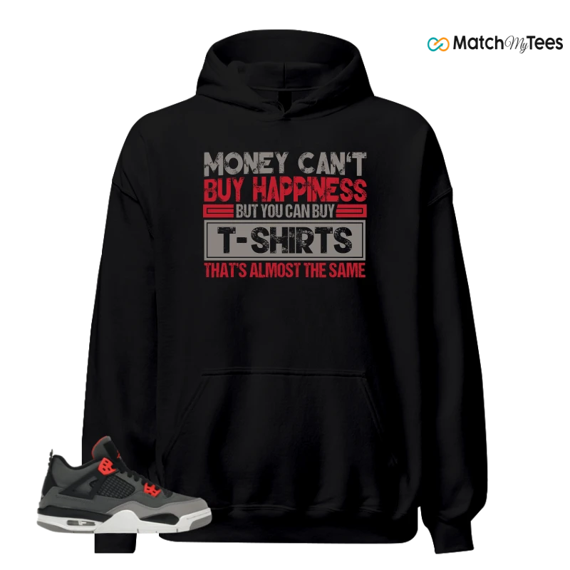 NIKE JORDAN 4 RETRO INFRARED (GS) SNEAKER Matching Tees hoodie