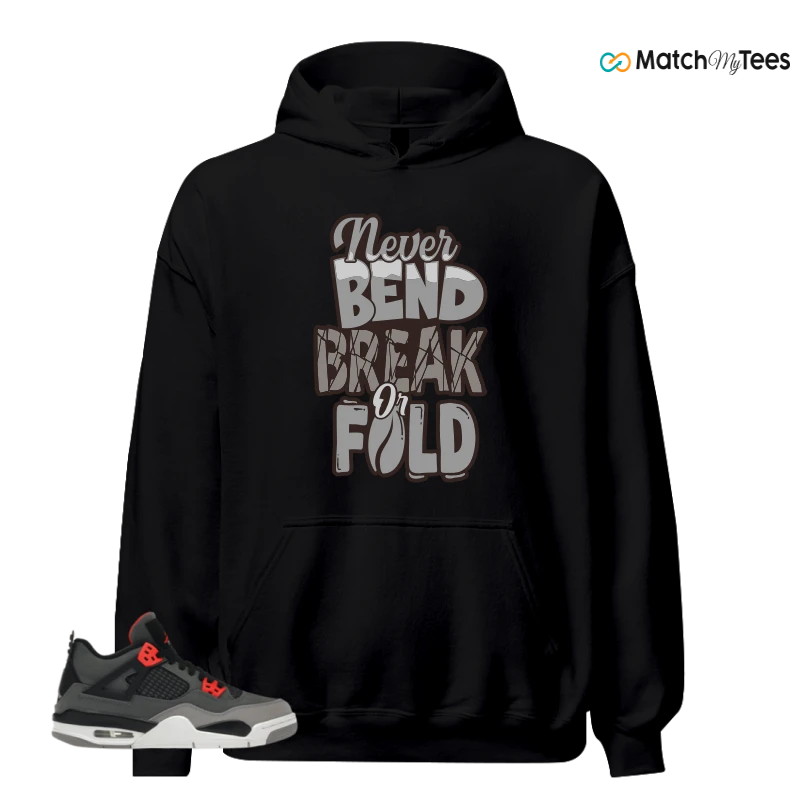 NIKE JORDAN 4 RETRO INFRARED (GS) SNEAKER Matching Tees Hoodie for Men