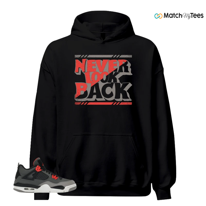 NIKE JORDAN 4 RETRO INFRARED (GS) SNEAKER Matching Tees hoodie