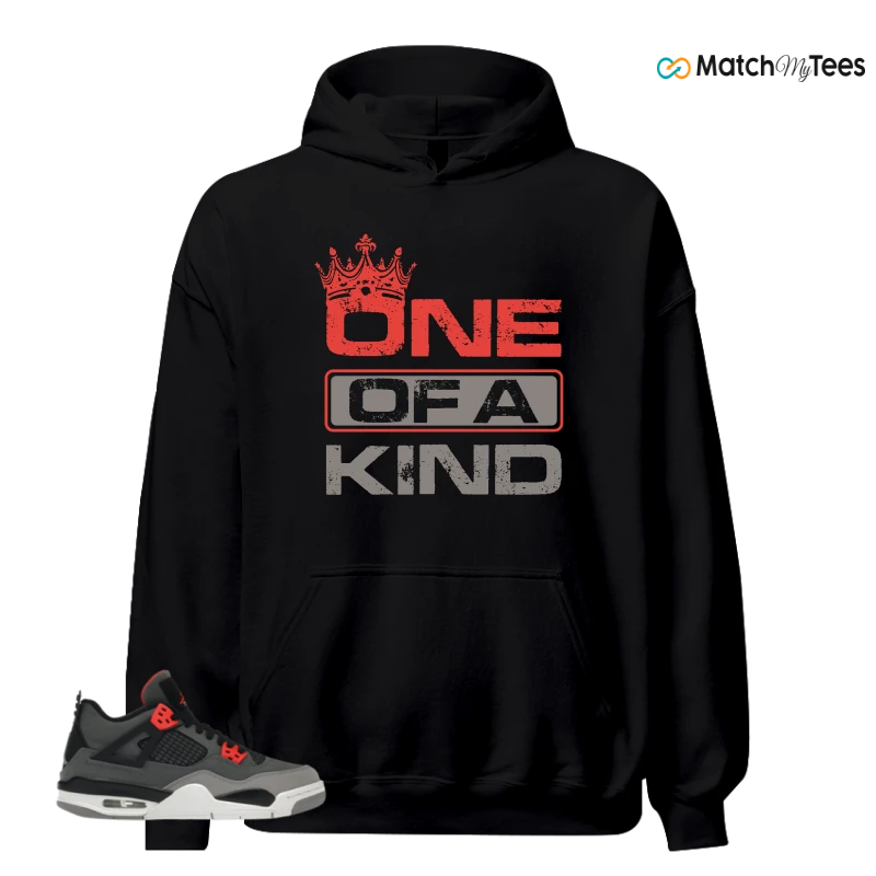 NIKE JORDAN 4 RETRO INFRARED (GS) SNEAKER Matching Tees hoodie