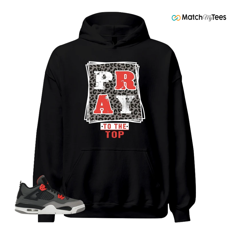 NIKE JORDAN 4 RETRO INFRARED (GS) SNEAKER Matching Tees hoodie