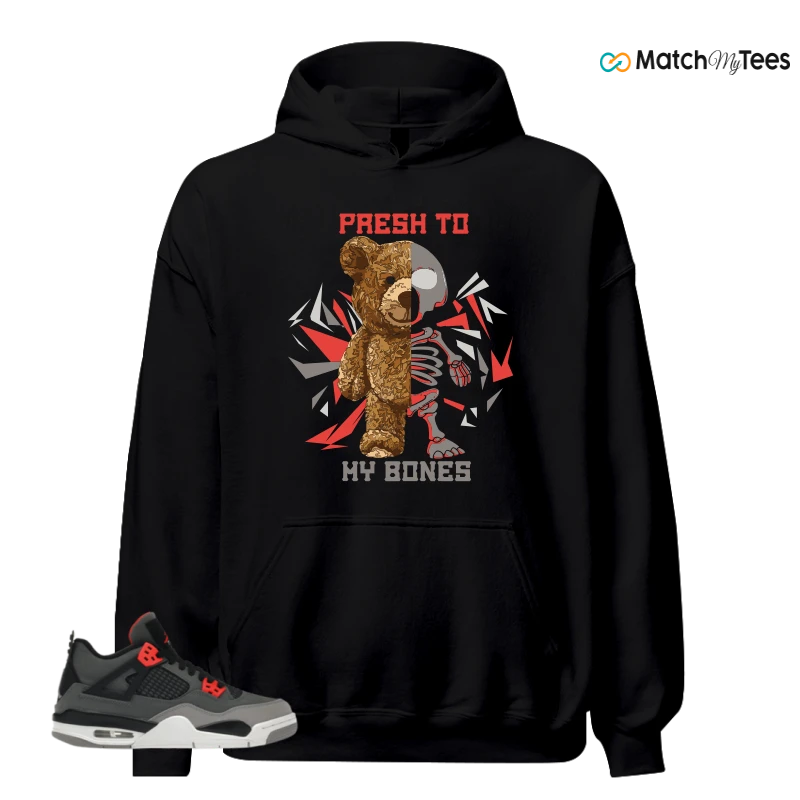 NIKE JORDAN 4 RETRO INFRARED (GS) SNEAKER Matching Tees hoodie