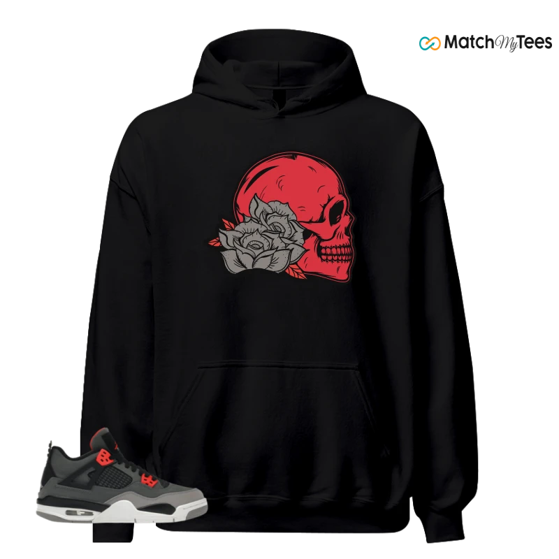 NIKE JORDAN 4 RETRO INFRARED (GS) SNEAKER Matching Tees hoodie