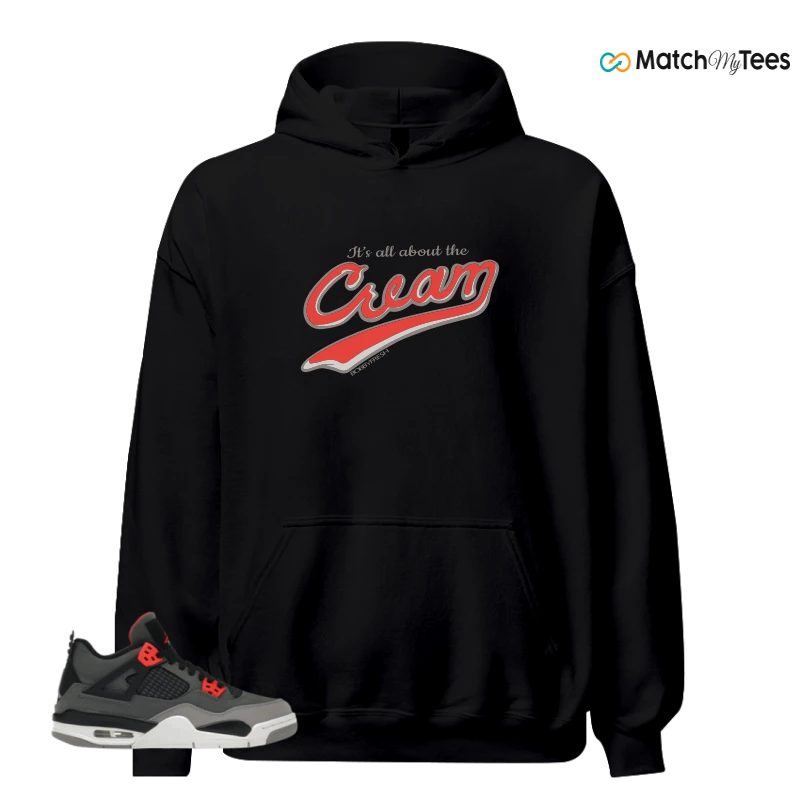 NIKE JORDAN 4 RETRO INFRARED (GS) SNEAKER Matching Tees hoodie