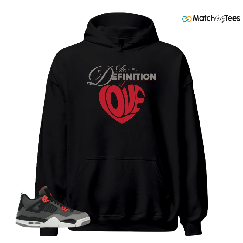 NIKE JORDAN 4 RETRO INFRARED (GS) SNEAKER Matching Tees hoodie