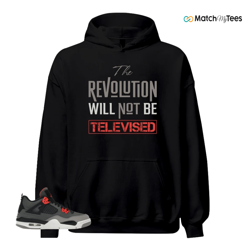 NIKE JORDAN 4 RETRO INFRARED (GS) SNEAKER Matching Tees hoodie