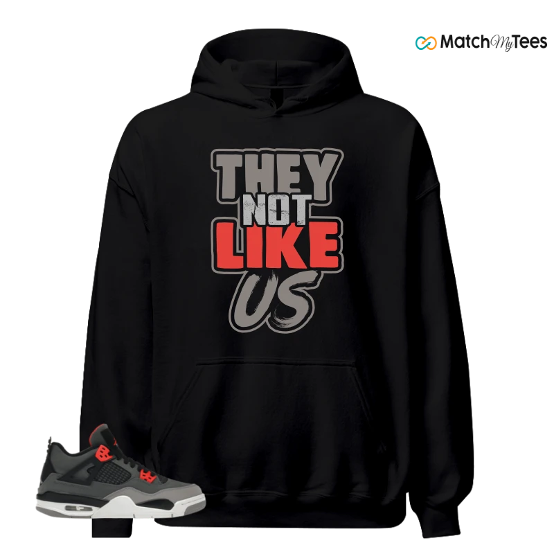 NIKE JORDAN 4 RETRO INFRARED (GS) SNEAKER Matching Tees hoodie