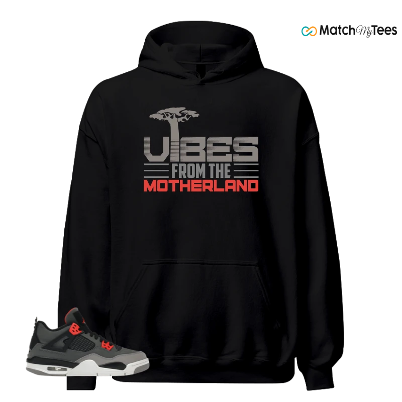 NIKE JORDAN 4 RETRO INFRARED (GS) SNEAKER Matching Tees hoodie