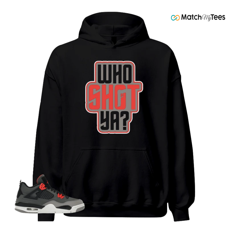 NIKE JORDAN 4 RETRO INFRARED (GS) SNEAKER Matching Tees hoodie