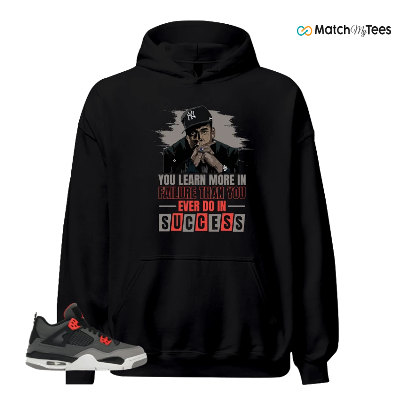 NIKE JORDAN 4 RETRO INFRARED (GS) SNEAKER Matching Tees hoodie
