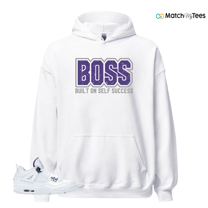 NIKE JORDAN 4 RETRO METALLIC PURPLE SNEAKER Matching Tees hoodie