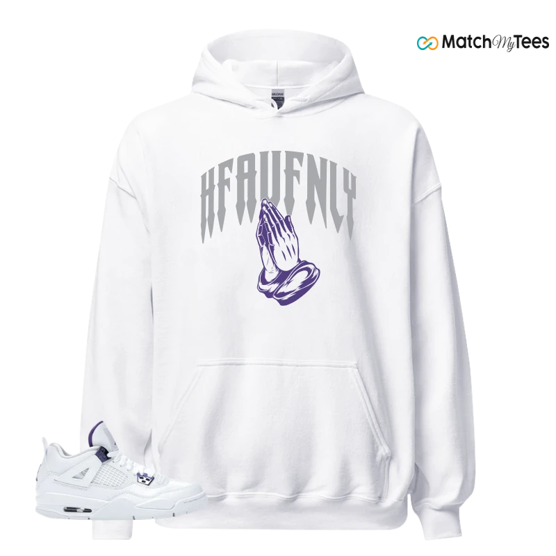 NIKE JORDAN 4 RETRO METALLIC PURPLE SNEAKER Matching Tees hoodie