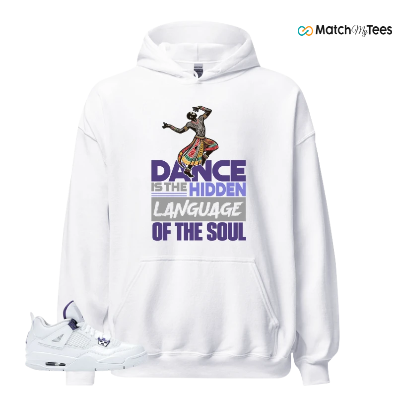 NIKE JORDAN 4 RETRO METALLIC PURPLE SNEAKER Matching Tees hoodie
