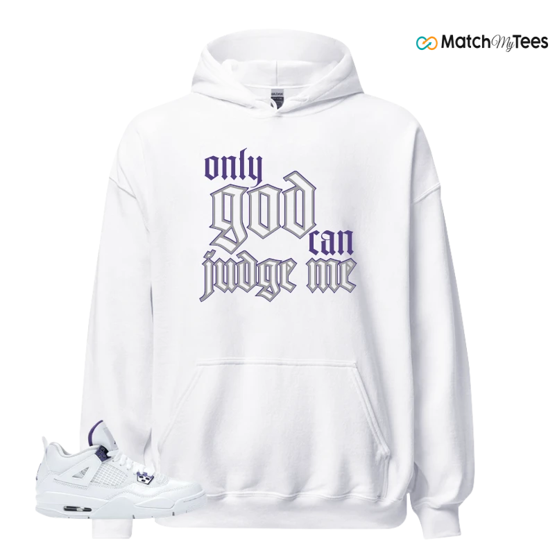 NIKE JORDAN 4 RETRO METALLIC PURPLE SNEAKER Matching Tees hoodie