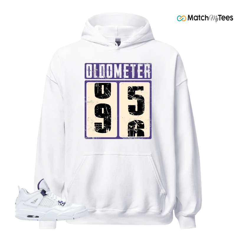 NIKE JORDAN 4 RETRO METALLIC PURPLE SNEAKER Matching Tees hoodie