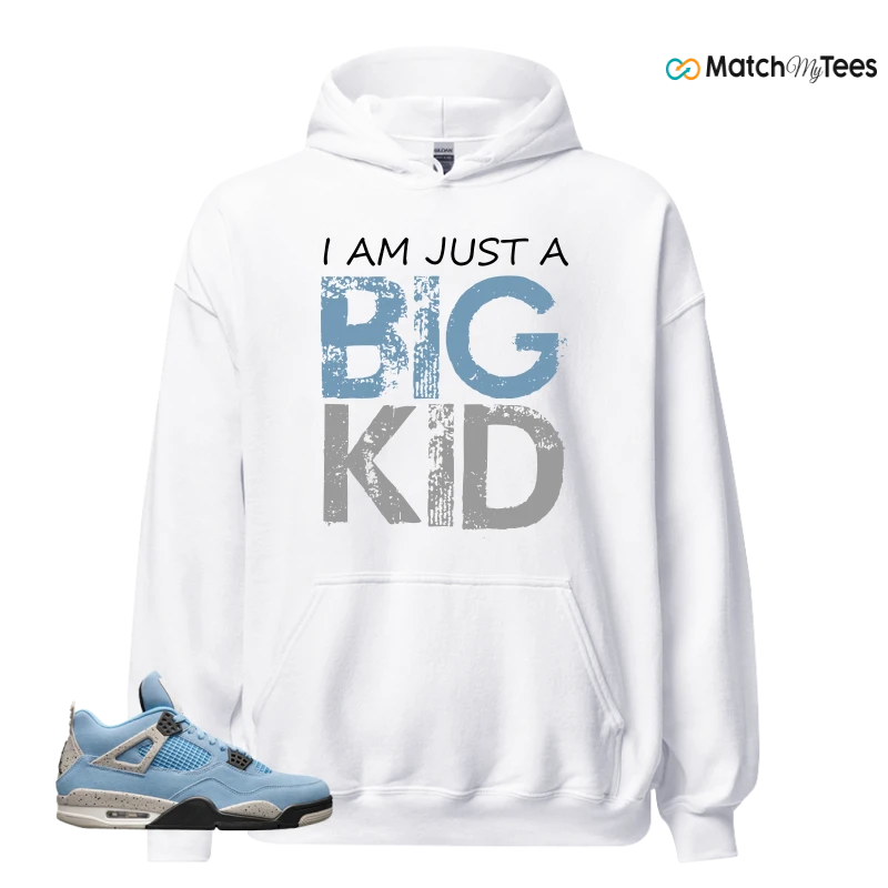NIKE JORDAN 4 RETRO UNIVERSITY BLUE SNEAKER Matching Tees hoodie