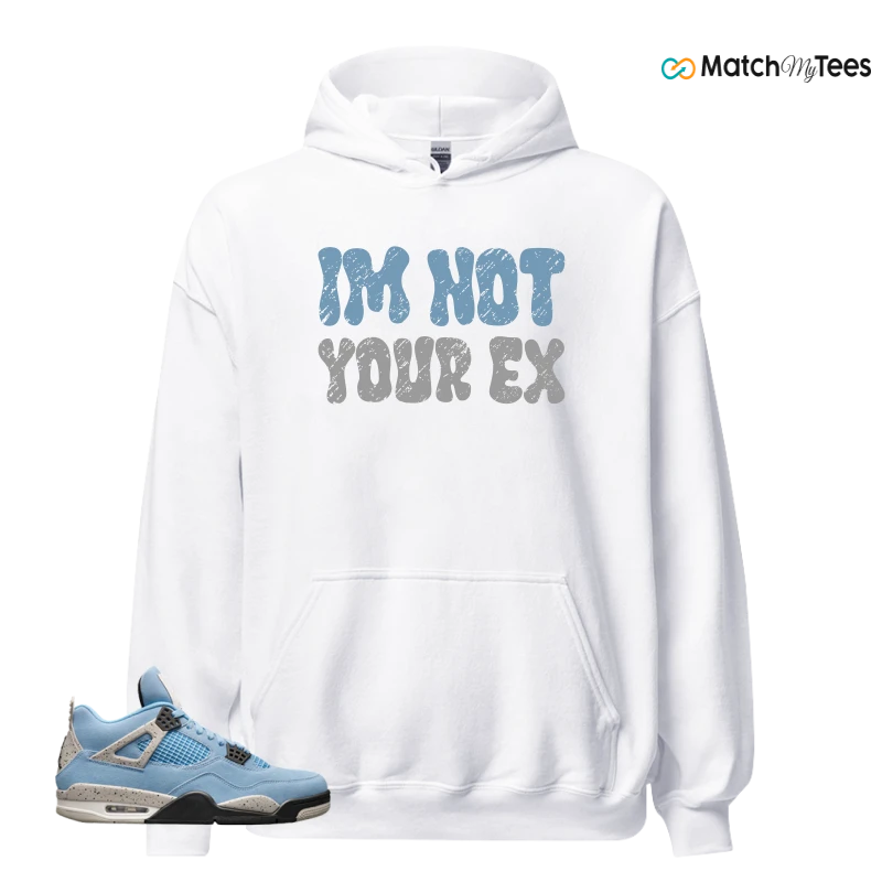 NIKE JORDAN 4 RETRO UNIVERSITY BLUE SNEAKER Matching Tees hoodie