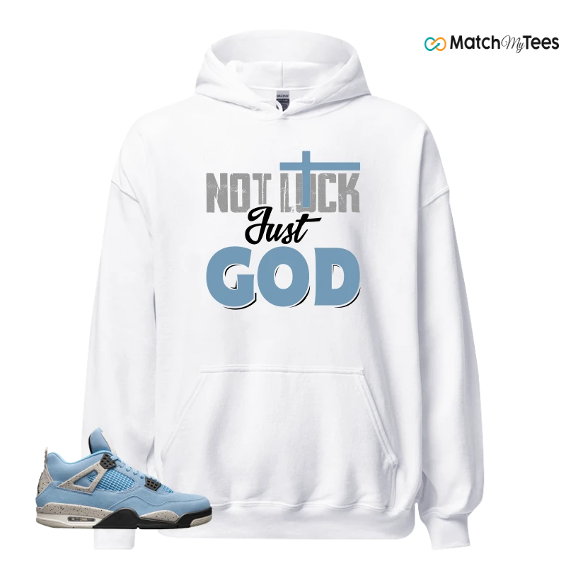 NIKE JORDAN 4 RETRO UNIVERSITY BLUE SNEAKER Matching Tees hoodie