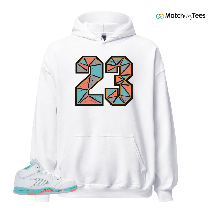 NIKE JORDAN 5 RETRO LIGHT AQUA (TD) SNEAKER Matching Tees hoodie