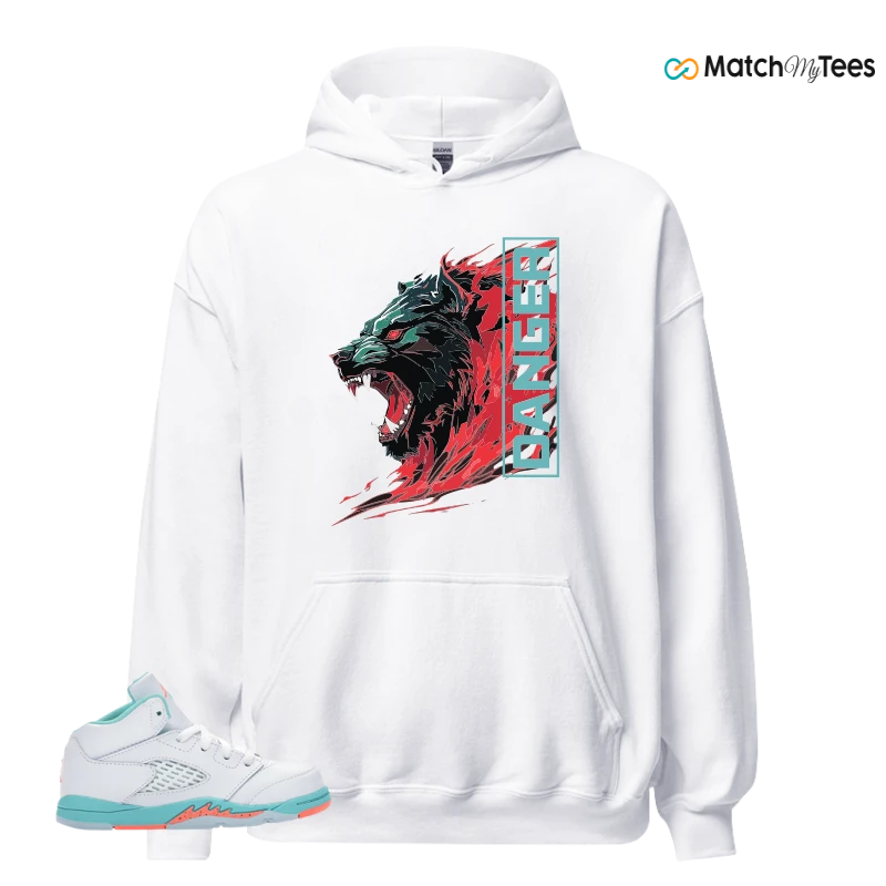 NIKE JORDAN 5 RETRO LIGHT AQUA (TD) SNEAKER Matching Tees hoodie