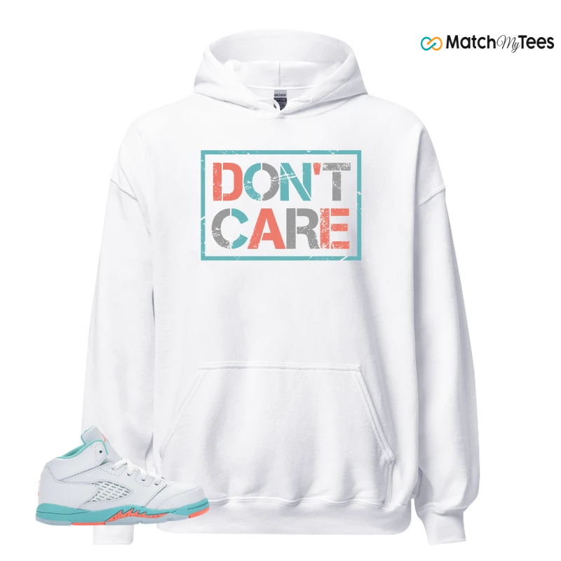 NIKE JORDAN 5 RETRO LIGHT AQUA (TD) SNEAKER Matching Tees hoodie