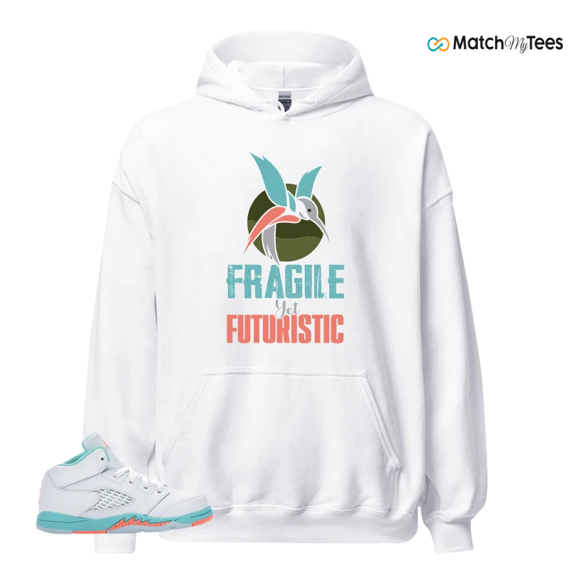 NIKE JORDAN 5 RETRO LIGHT AQUA (TD) SNEAKER Matching Tees hoodie