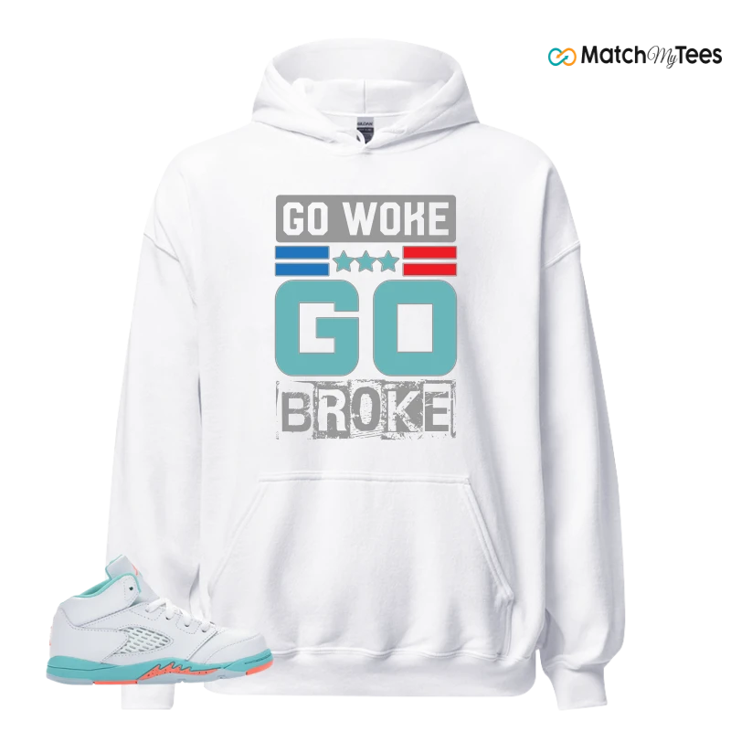 NIKE JORDAN 5 RETRO LIGHT AQUA (TD) SNEAKER Matching Tees hoodie