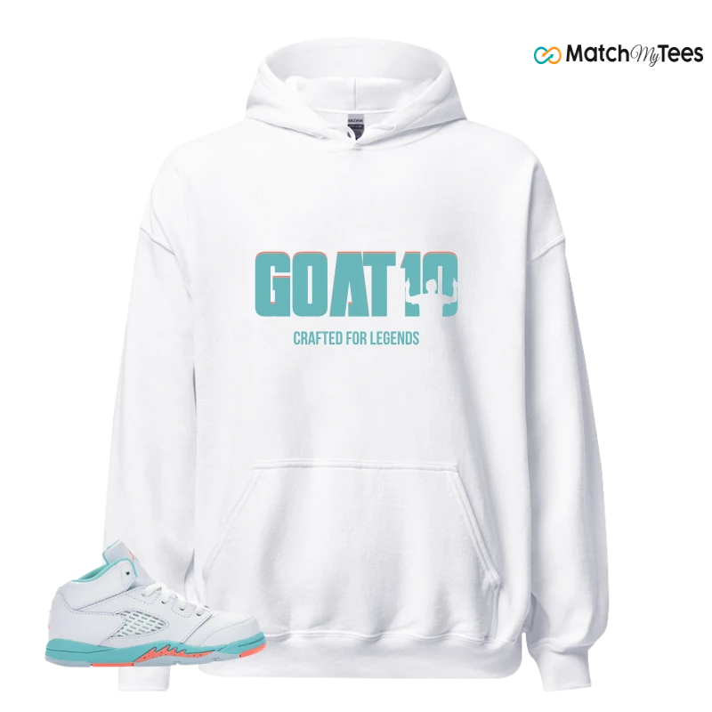 NIKE JORDAN 5 RETRO LIGHT AQUA (TD) SNEAKER Matching Tees hoodie