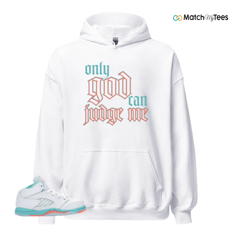 NIKE JORDAN 5 RETRO LIGHT AQUA (TD) SNEAKER Matching Tees hoodie