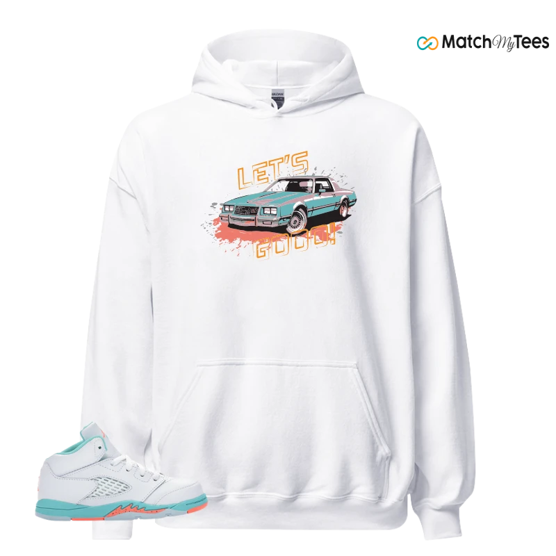 NIKE JORDAN 5 RETRO LIGHT AQUA (TD) SNEAKER Matching Tees hoodie