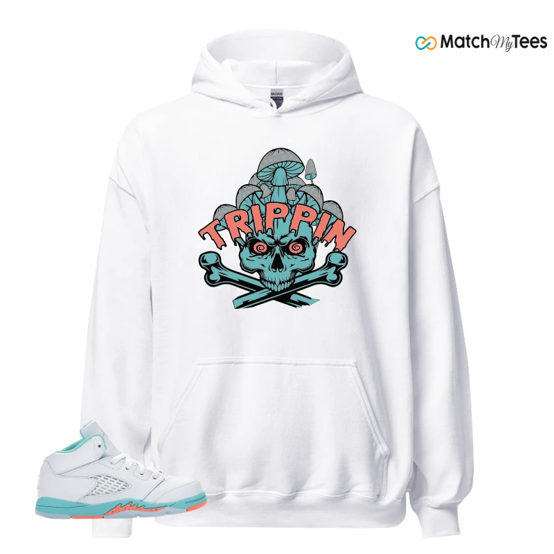 NIKE JORDAN 5 RETRO LIGHT AQUA (TD) SNEAKER Matching Tees hoodie