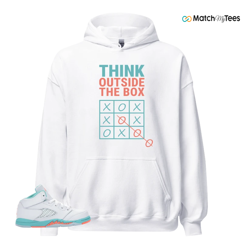 NIKE JORDAN 5 RETRO LIGHT AQUA (TD) SNEAKER Matching Tees hoodie