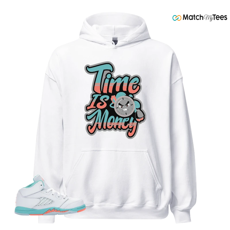 NIKE JORDAN 5 RETRO LIGHT AQUA (TD) SNEAKER Matching Tees hoodie