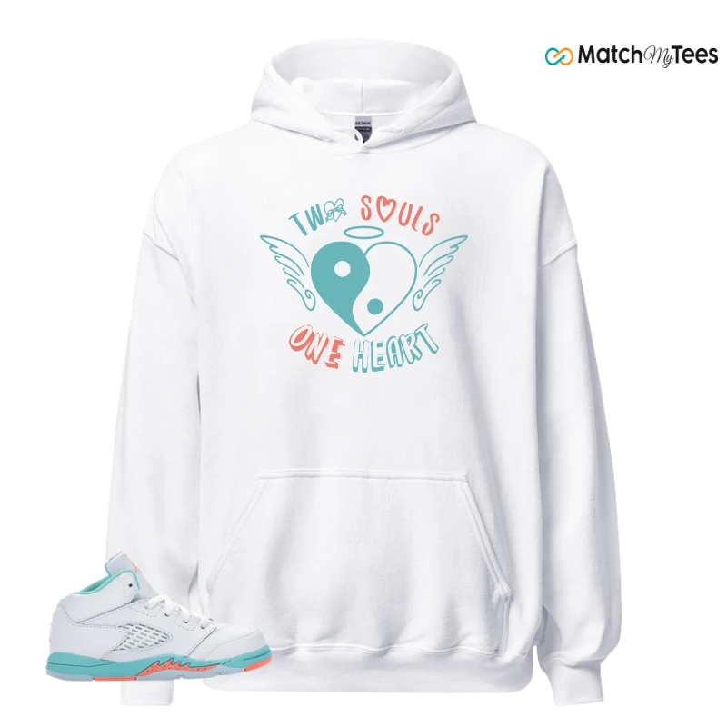NIKE JORDAN 5 RETRO LIGHT AQUA (TD) SNEAKER Matching Tees hoodie