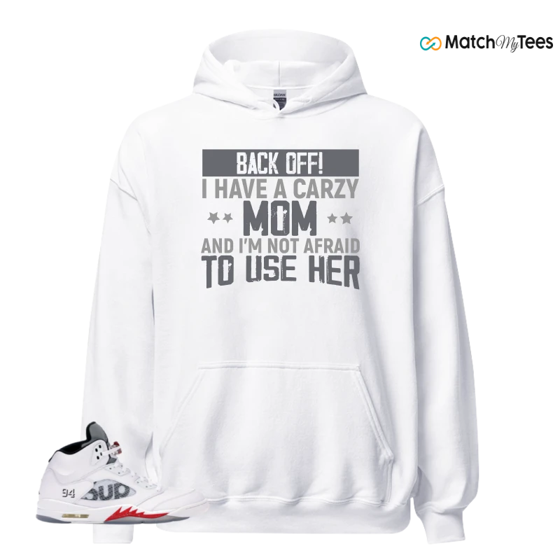 NIKE JORDAN 5 RETRO SUPREME WHITE SNEAKER Matching Tees hoodie