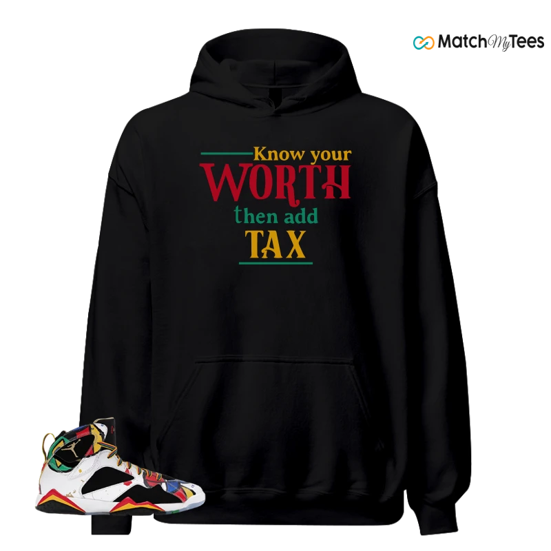 NIKE JORDAN 7 RETRO MIRO (2026) SNEAKER/WHITE/METALLIC GOLD/SPORT RED/VARSITY ROYAL matching Hoodie